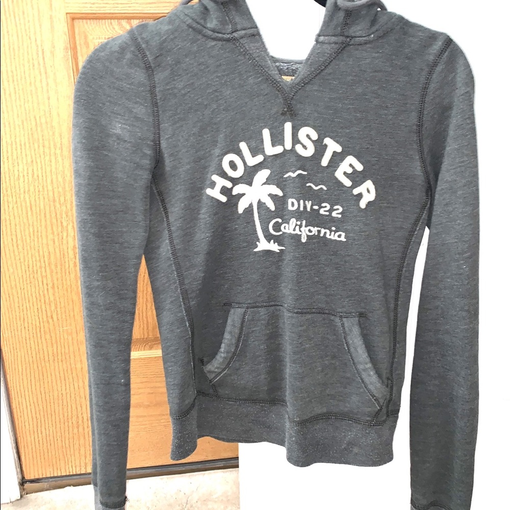Grey Hollister hoodie